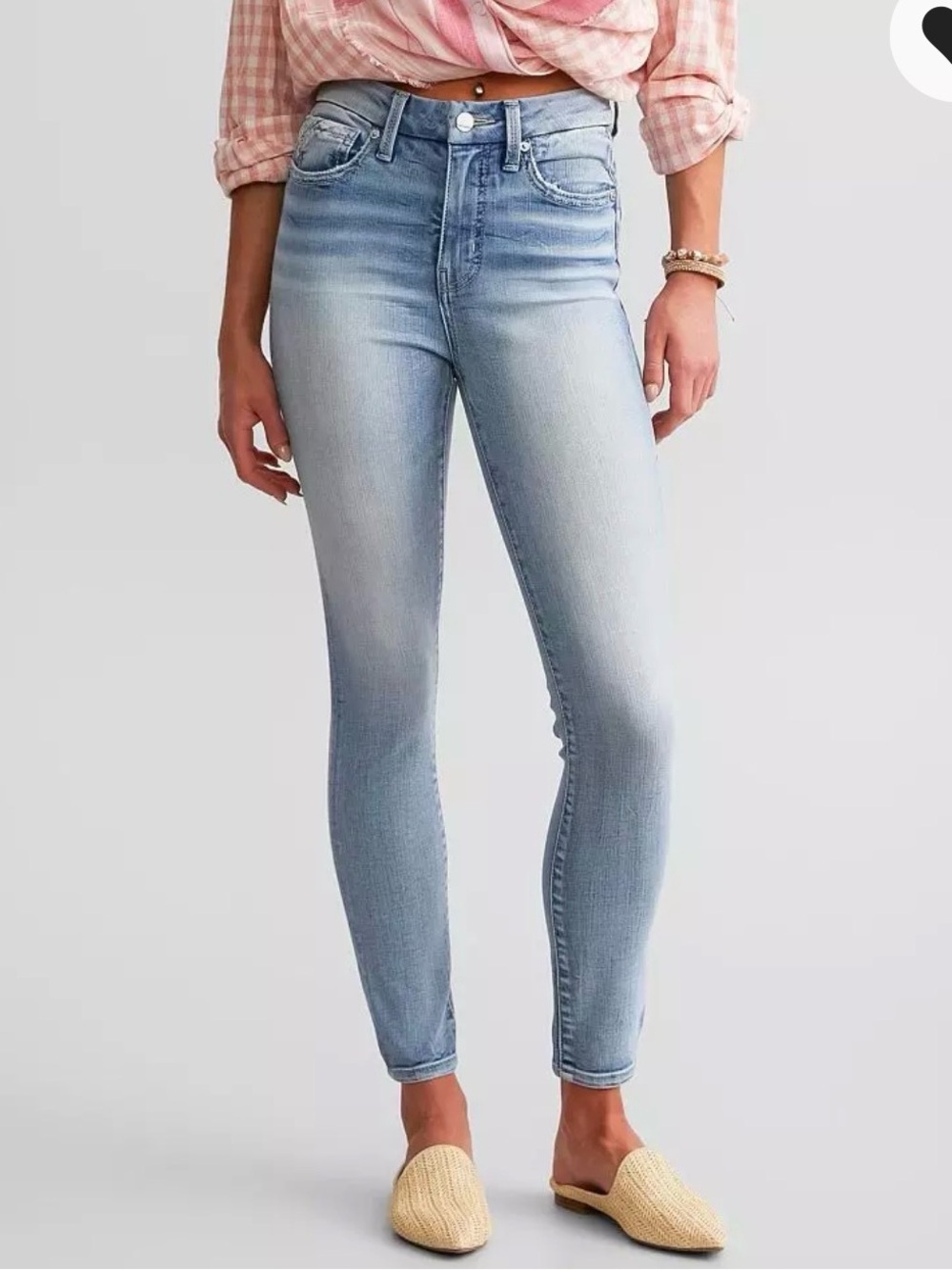 Buckle Black No 35 - Light Wash High-Rise Skinny Jeans - Women